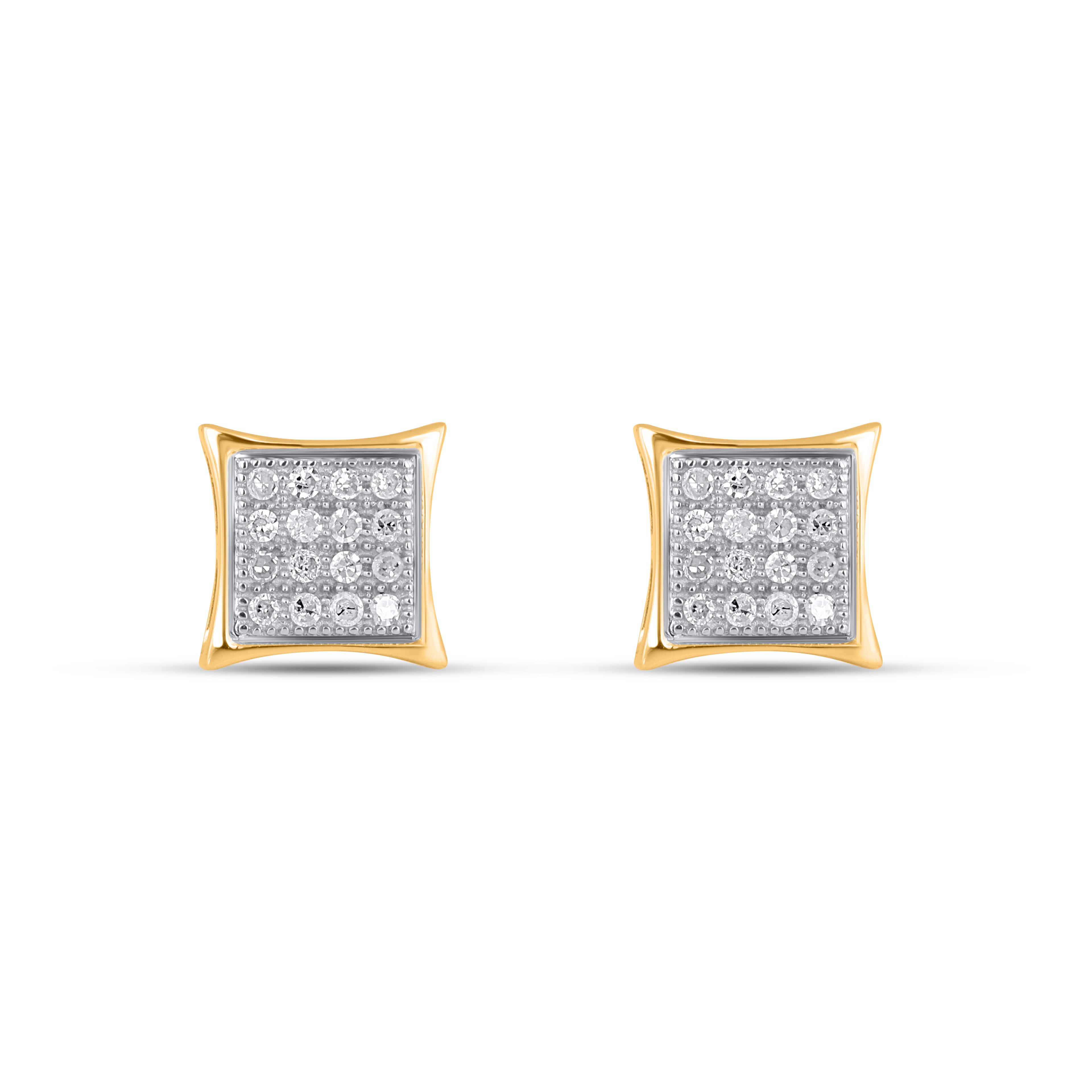 CLOSEOUT 10KT 0.10CT D-EARRINGS