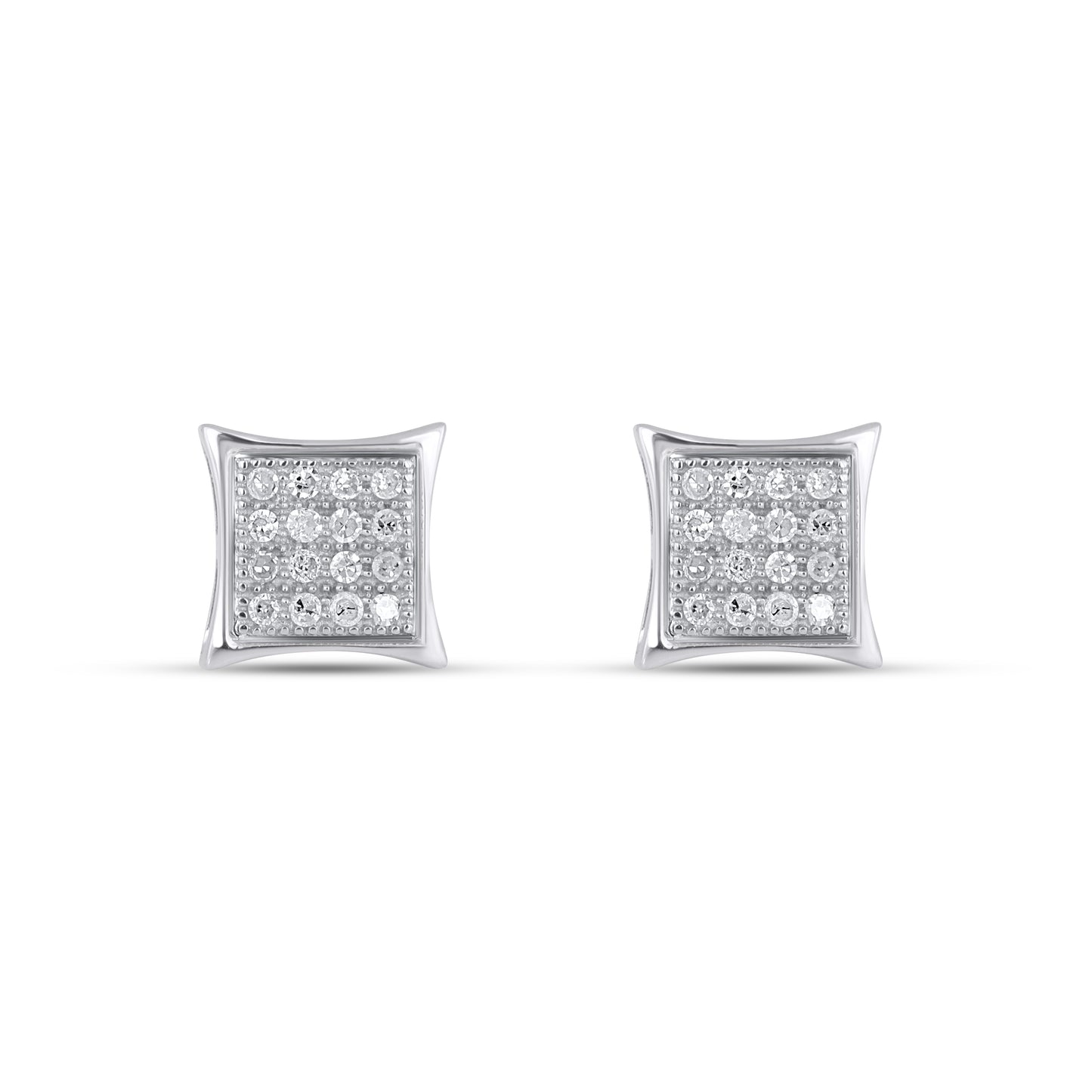 CLOSEOUT 10KT 0.10CT D-EARRINGS"KITE"