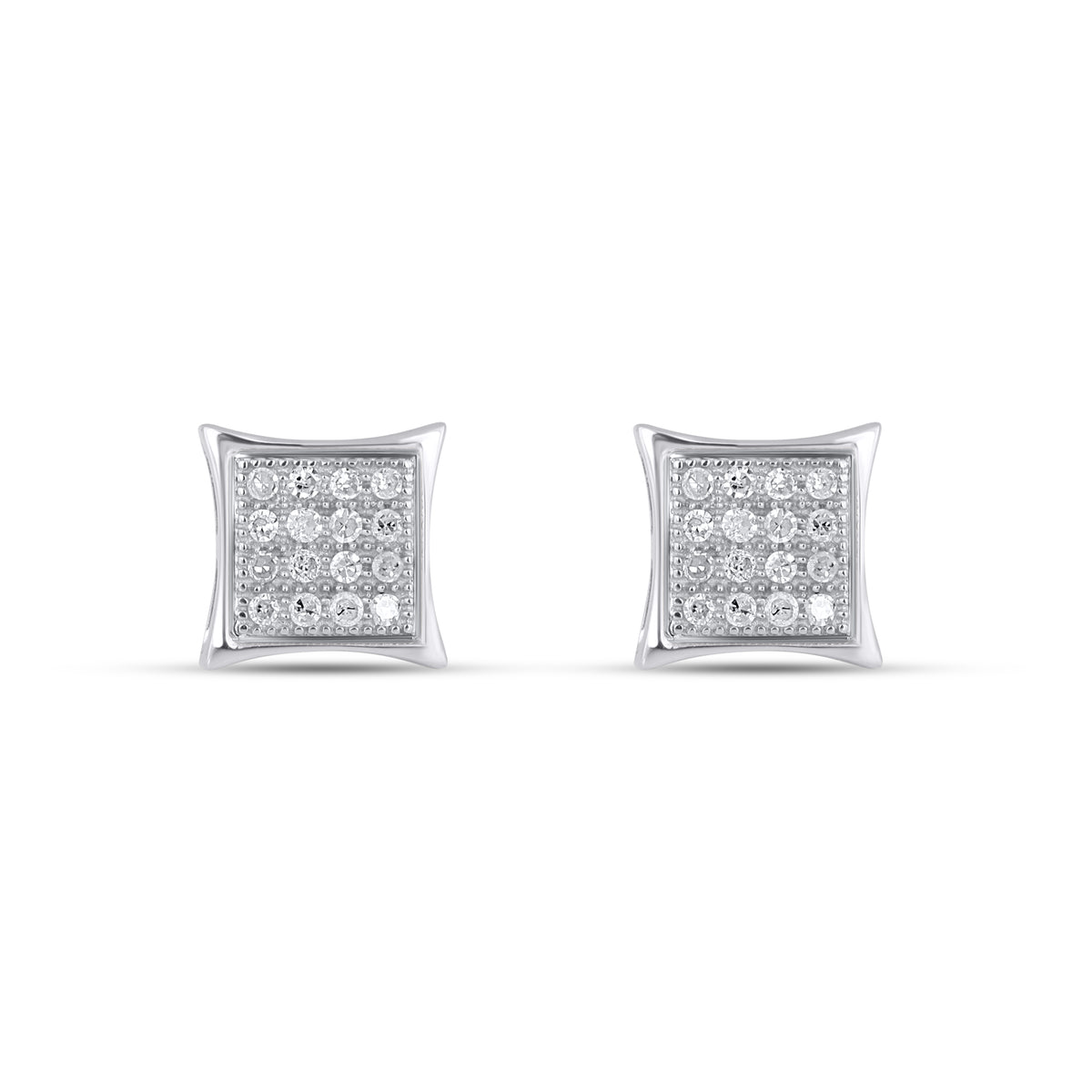 CLOSEOUT 10KT 0.10CT D-EARRINGS"KITE"