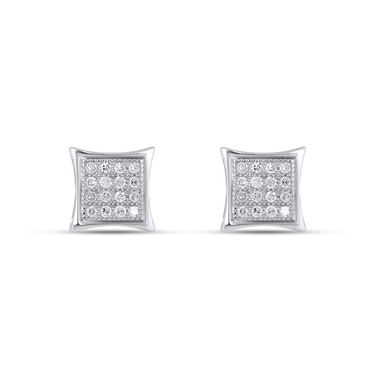 CLOSEOUT 10KT 0.10CT D-EARRINGS"KITE"