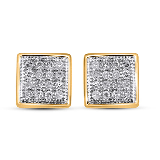 CLOSEOUT 10KT 0.10CT D-EARRINGS