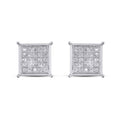CLOSEOUT 10KT 0.15CT D-EARRINGS"SQUARE"
