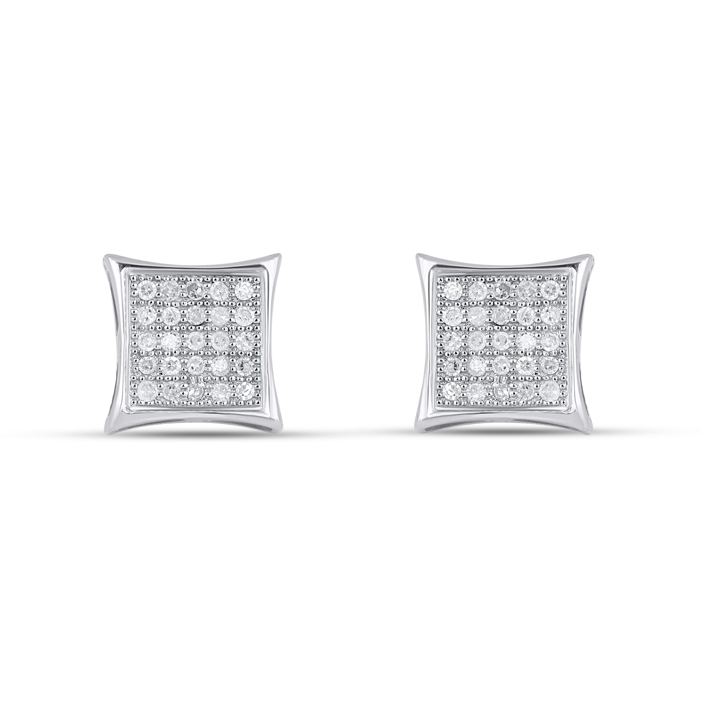 CLOSEOUT 10KT 0.15CT D-EARRINGS"KITE"