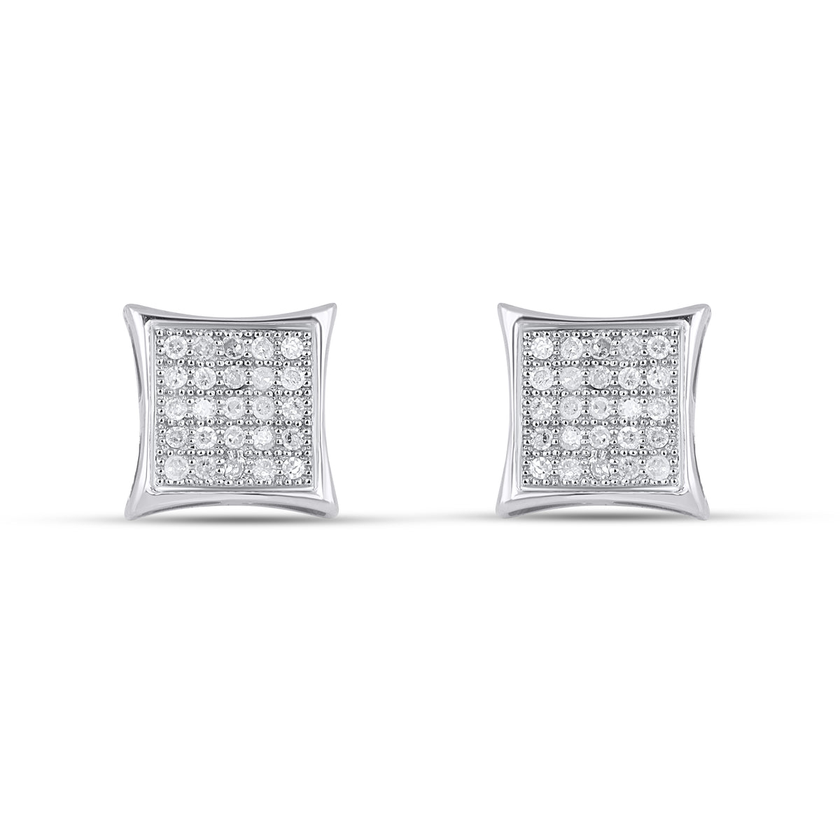 CLOSEOUT 10KT 0.15CT D-EARRINGS"KITE"