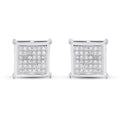 CLOSEOUT 10KT 0.22-0.23CT D-EARRINGS"SQUARE"