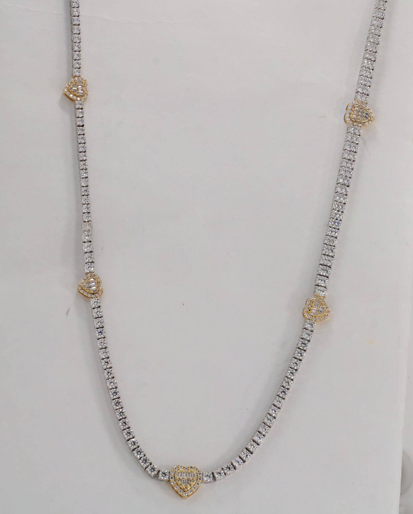 10KT 7.80-7.90CT D- NECKLACE
