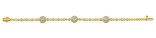 10KT 1.30CT D-BRACELET