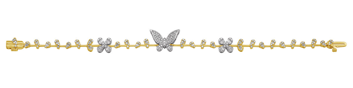 10KT 1.29-1.30CT D-BRACELET