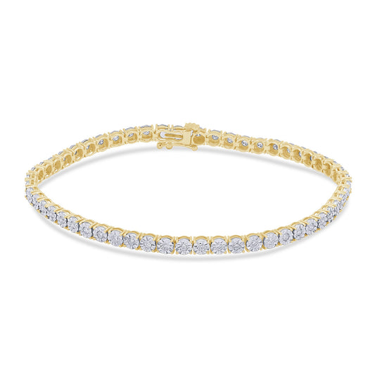 10KT 1.05 CT D-BRACELET