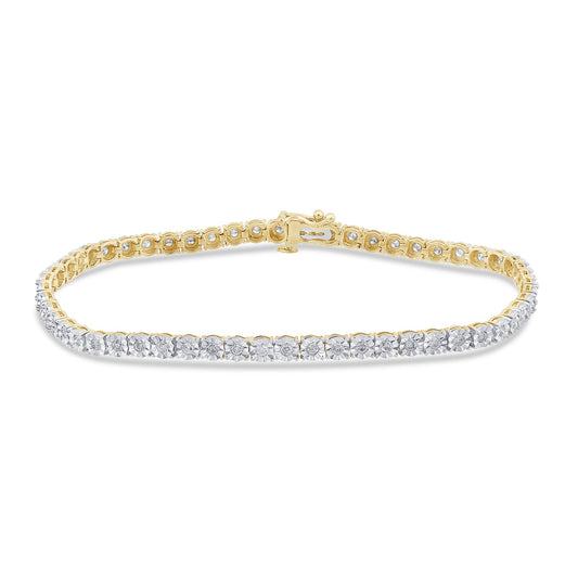 10KT 0.97 CT D-BRACELET
