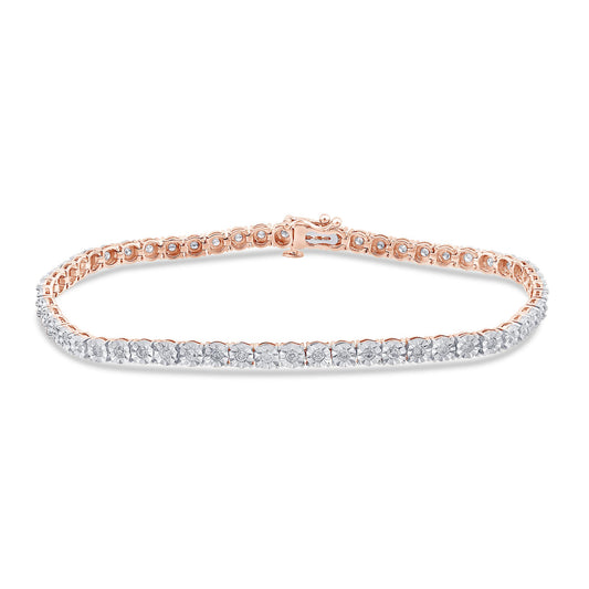 10KT 0.98 CT D-BRACELET