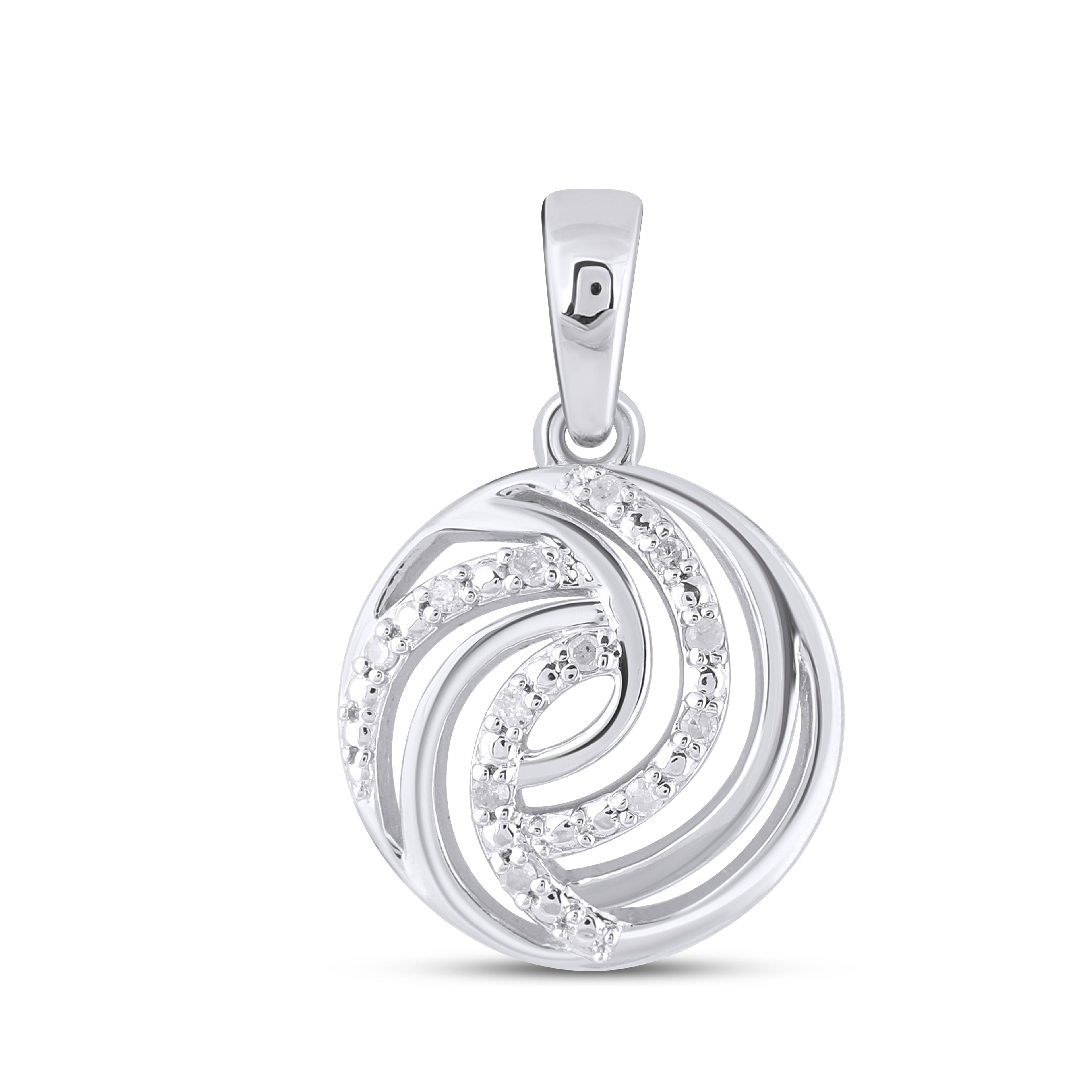 925 SS 0.05CT D- PENDANT
