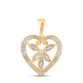 925 SS 0.05CT D- PENDANT "HEART"
