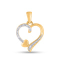 925 SS 0.04CT D- PENDANT "HEART"