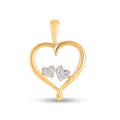 925 SS 0.01CT D- PENDANT "HEART"