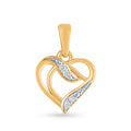 925 SS 0.03CT D- PENDANT "HEART"