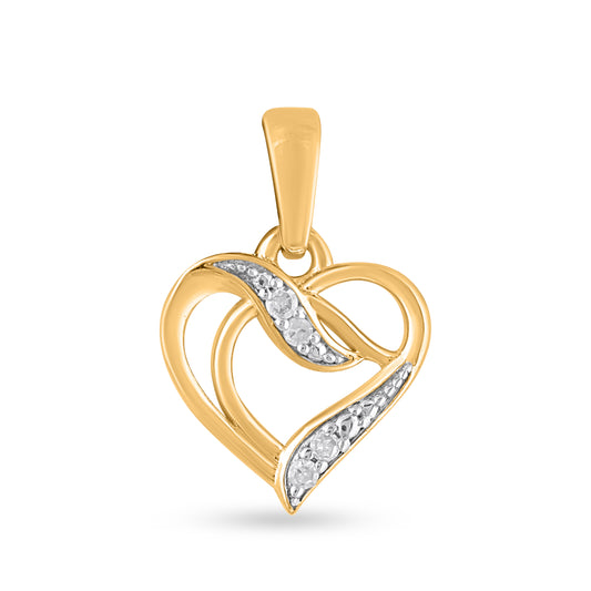 925 SS 0.03CT D- PENDANT "HEART"