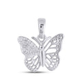 925 SS 0.05CT D- PENDANT "BUTTERFLY"