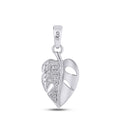 925 SS 0.03CT D- PENDANT "HEART"