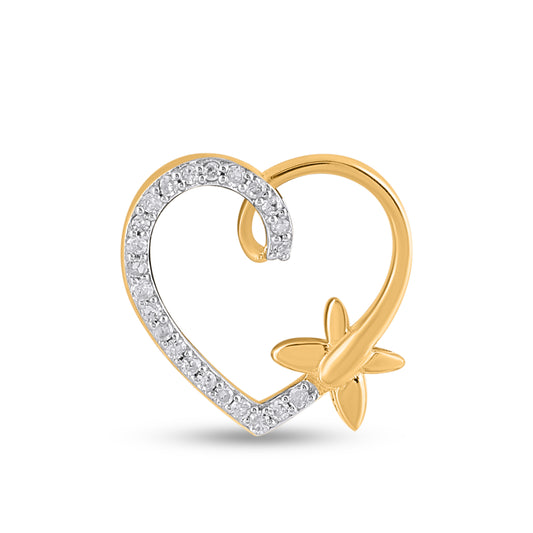 925 SS 0.05CT D- PENDANT "HEART"