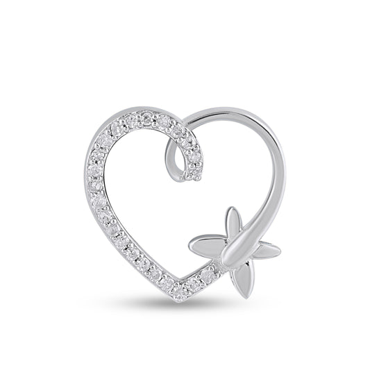 925 SS 0.05CT D- PENDANT "HEART"