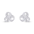 925 SS 0.02CT D- EARRINGS
