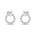 925 SS 0.02CT D- EARRINGS