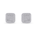 925 SS 0.02CT D- EARRINGS