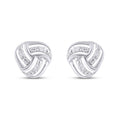 925 SS 0.02CT D- EARRINGS