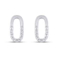 925 SS 0.02CT D- EARRINGS