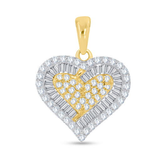 10KT 0.96CT D-CHARM "HEART"