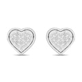 CLOSEOUT 10KT 0.04-0.05CT D-EARRINGS "HEART"