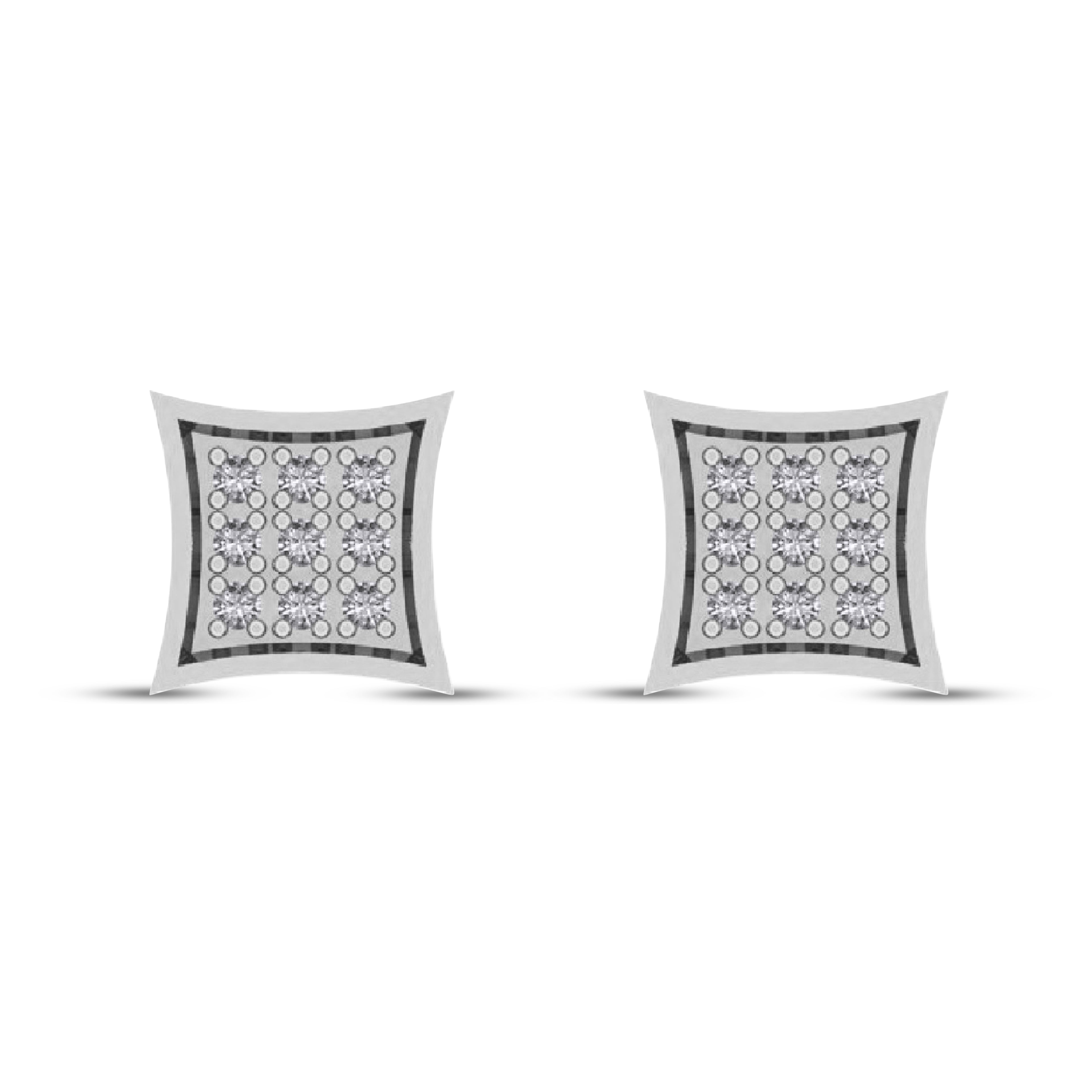 CLOSEOUT 10KT 0.05CT D- EARRINGS"KITE"