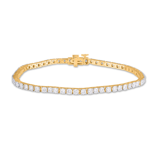 14KT 3.85CT LAB GROWN BRACELET