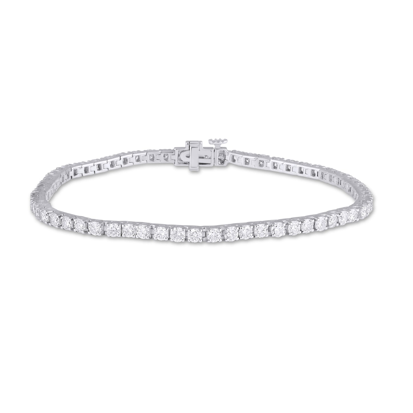 14KT 3.85CT LAB GROWN BRACELET