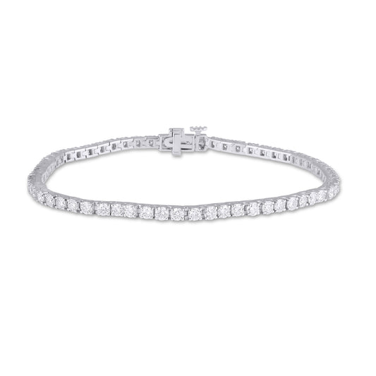 14KT 3.85CT LAB GROWN BRACELET