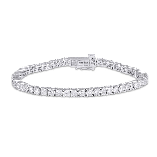 14KT 5.75CT LAB GROWN BRACELET