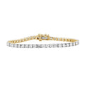 14KT 5.85-5.86CT LAB GROWN BRACELET