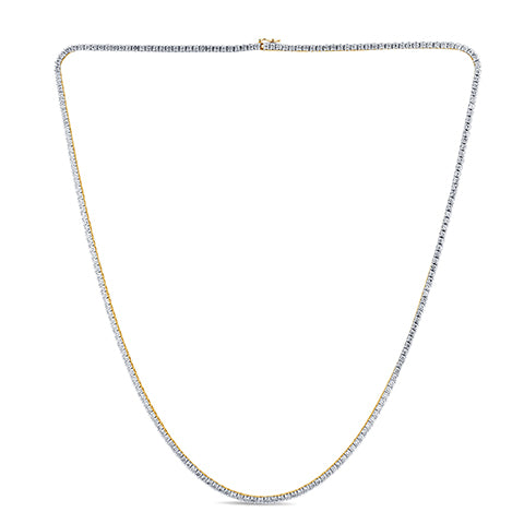 14KT 6.56 CT LAB GROWN NECKLACE
