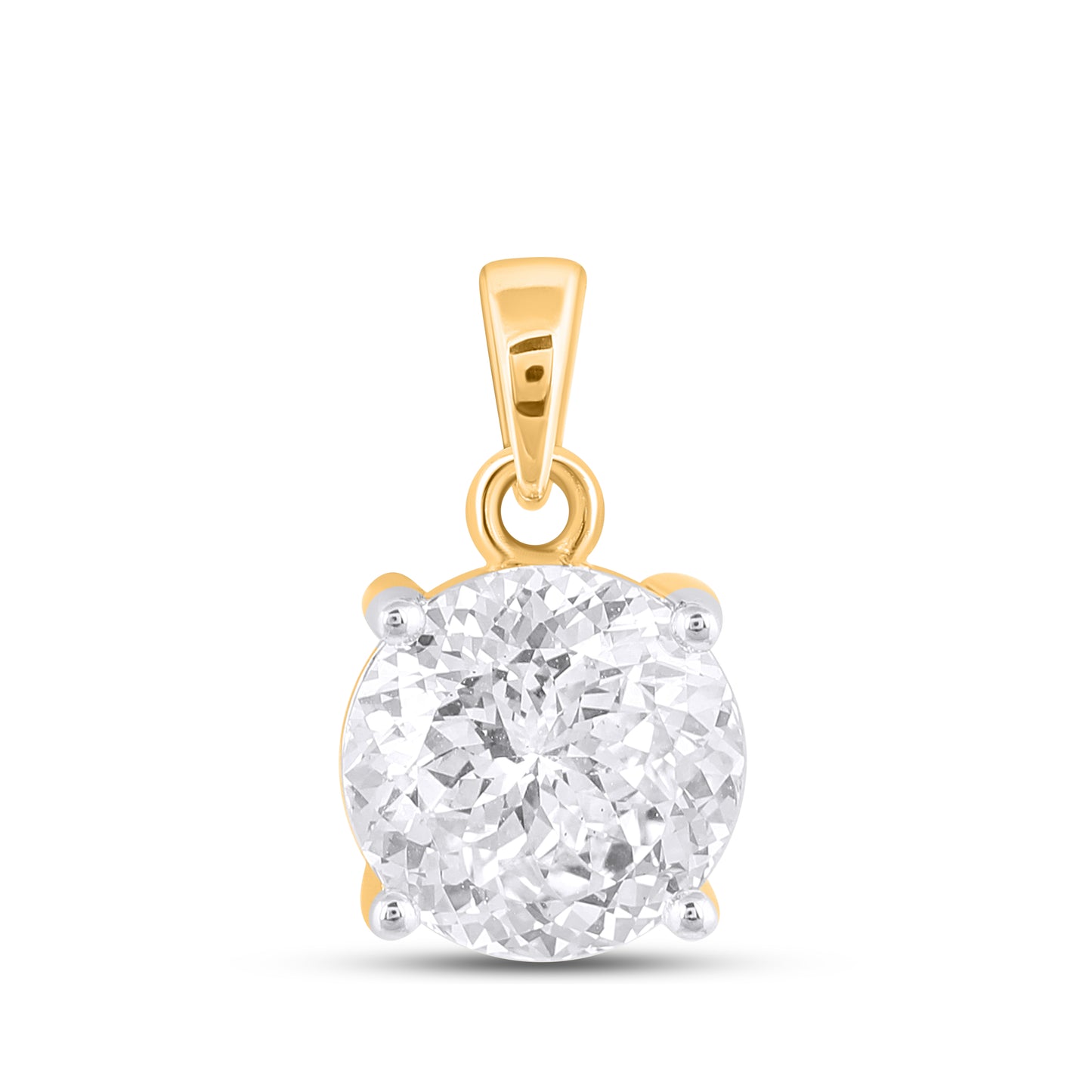 14KT 2.10 CT LAB GROWN PENDANT