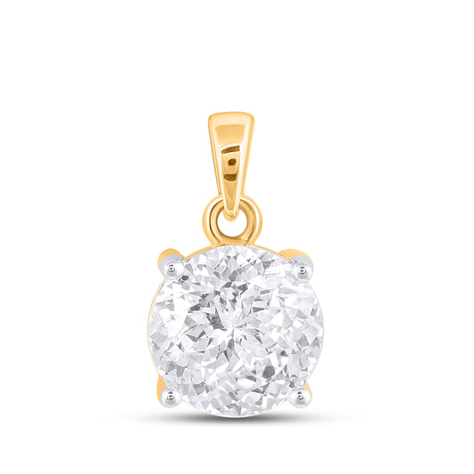 14KT 2.10 CT LAB GROWN PENDANT