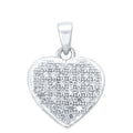 CLOSEOUT 10KT 0.12CT D- LADIES PENDANT "HEART"
