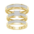 10K  0.33CT  Diamond Trio Set