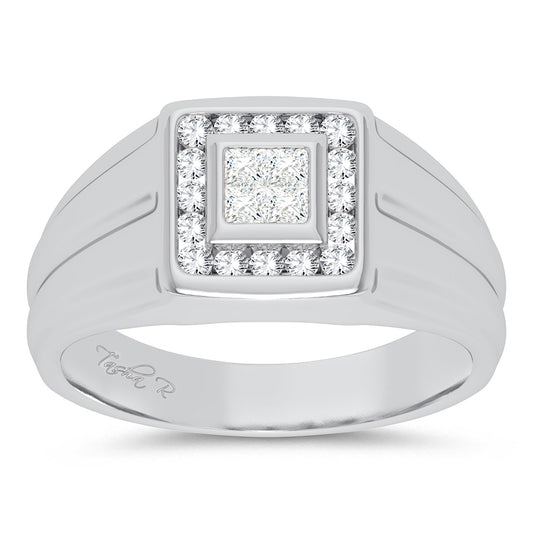 14K 0.50CT DIAMOND MENS RING