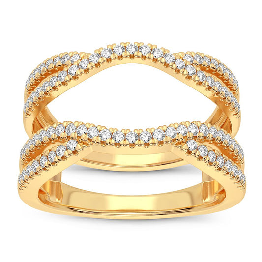 14K 0.33CT Diamond Ring Guard