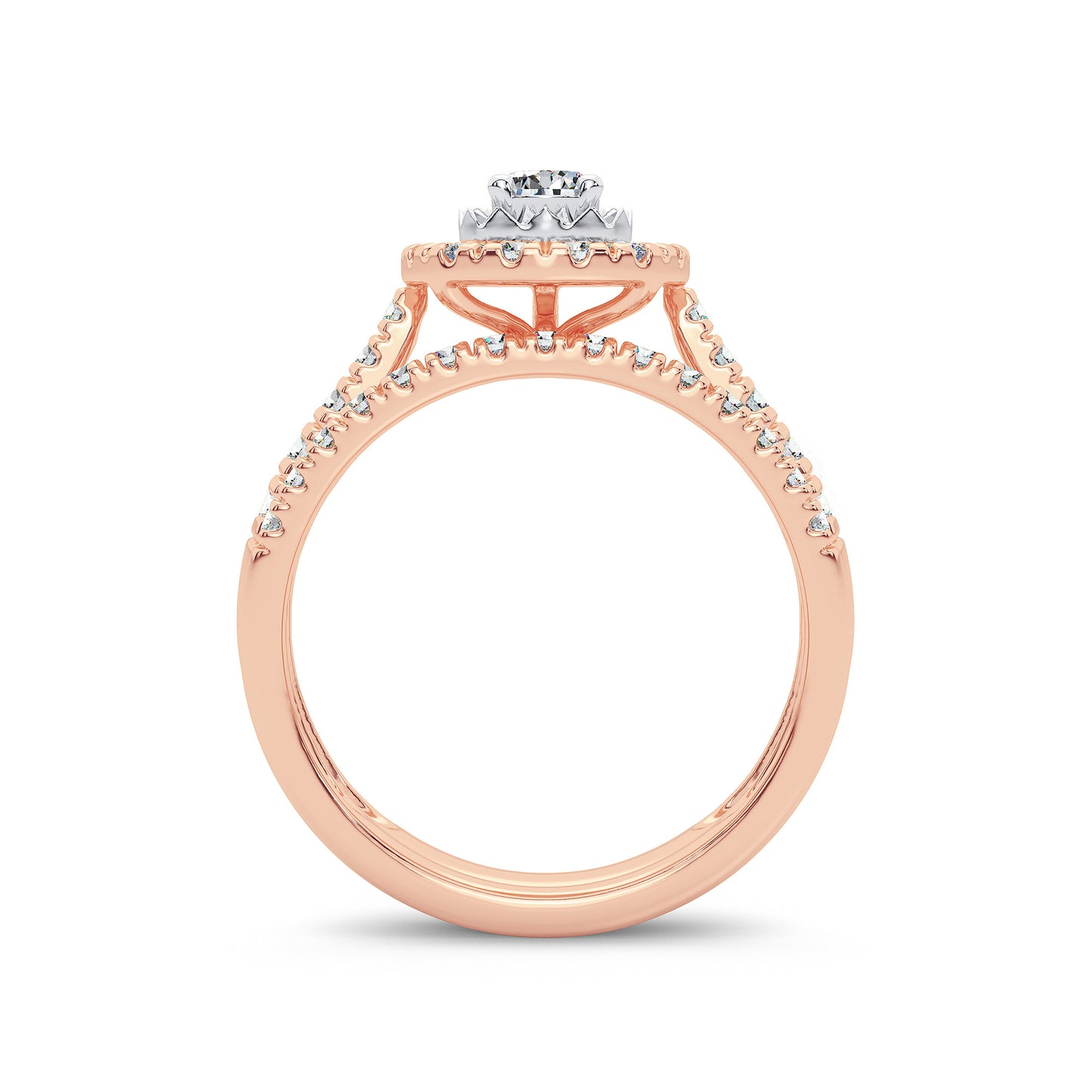 14K 1.00CT Diamond Bridal Ring