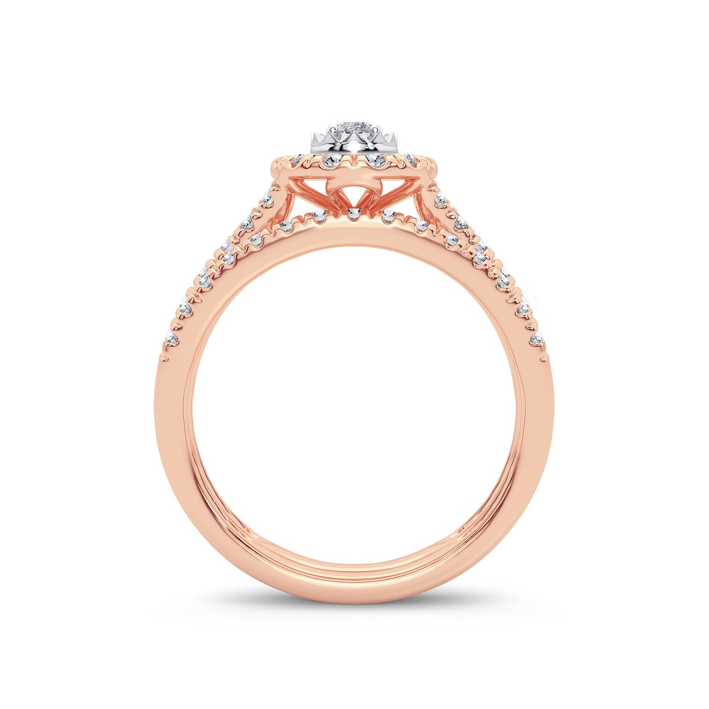 14K 1.00CT Diamond Bridal Ring