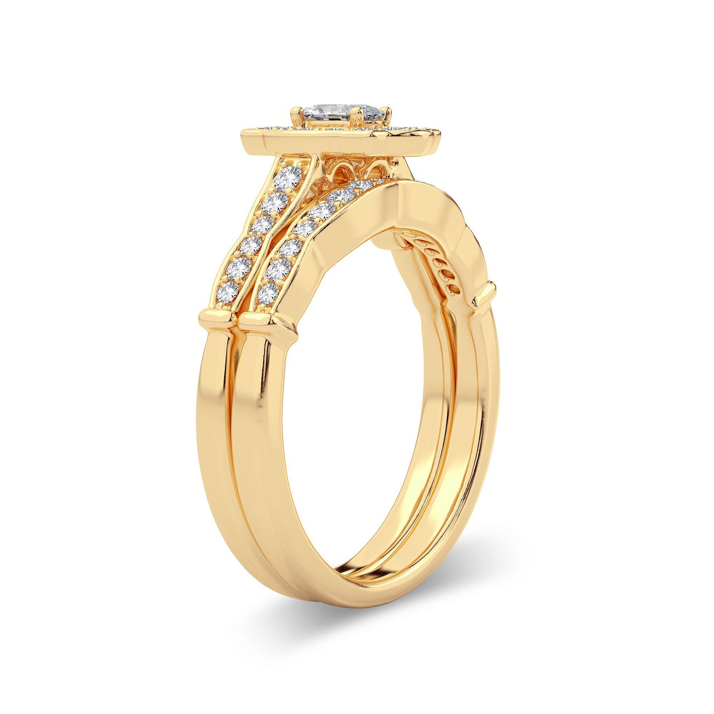 14k 0.50ct Diamond Bridal Ring