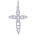 10K 0.36CT D-CROSS CHARM