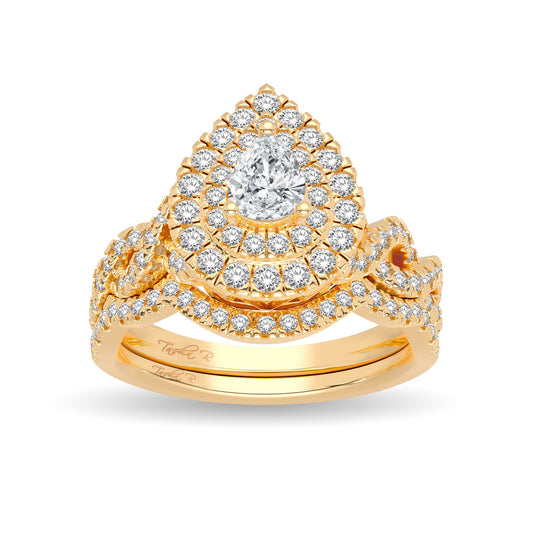 14K 1.00CT Diamond Bridal Ring